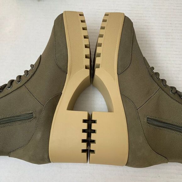 Aqua Go Hiker Combat Platform Booties Olive Green - Picture 9 of 13